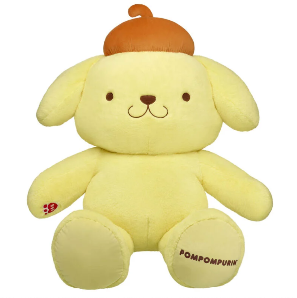 Build-a-Bear started selling a Giant Pompompurin plush, and there's a sale on some Sanrio stuffed animals if you buy it.