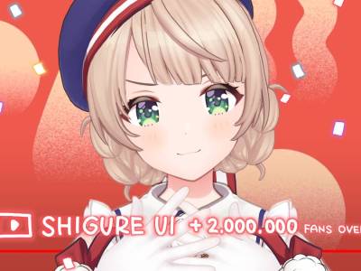 Vtuber Shigure Ui Passes 2 Million YouTube Subscribers