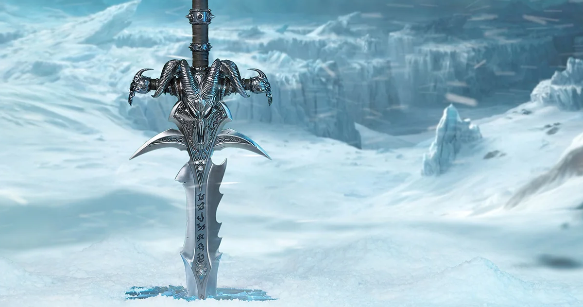 Creo que la réplica 1:1 de Warcraft Frostmourne de Blizzard quedaría genial en mi apartamento