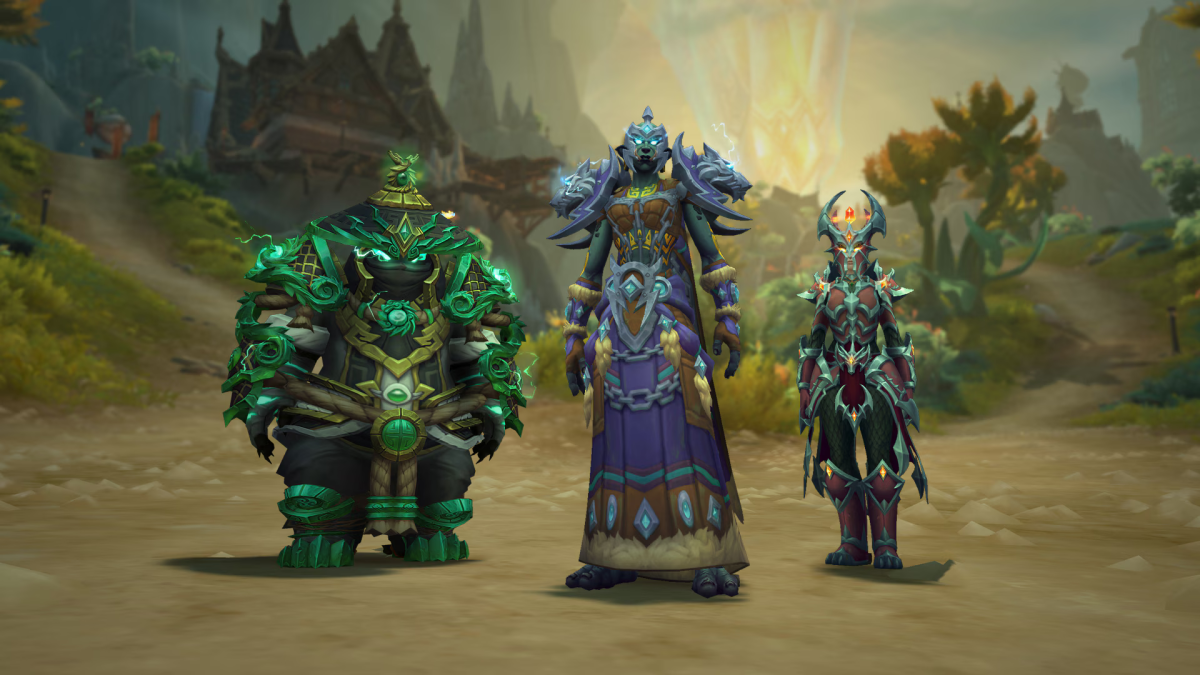 WoW World of Warcraft anniversary tier set shaman monk evoker