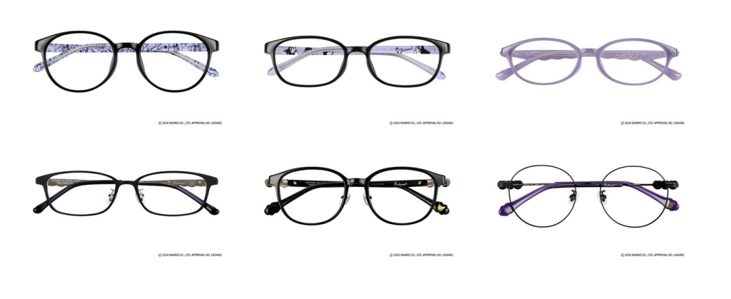 Представлены все очки Sanrio Zoff Cinnamoroll, Kuromi и My Melody Glasses