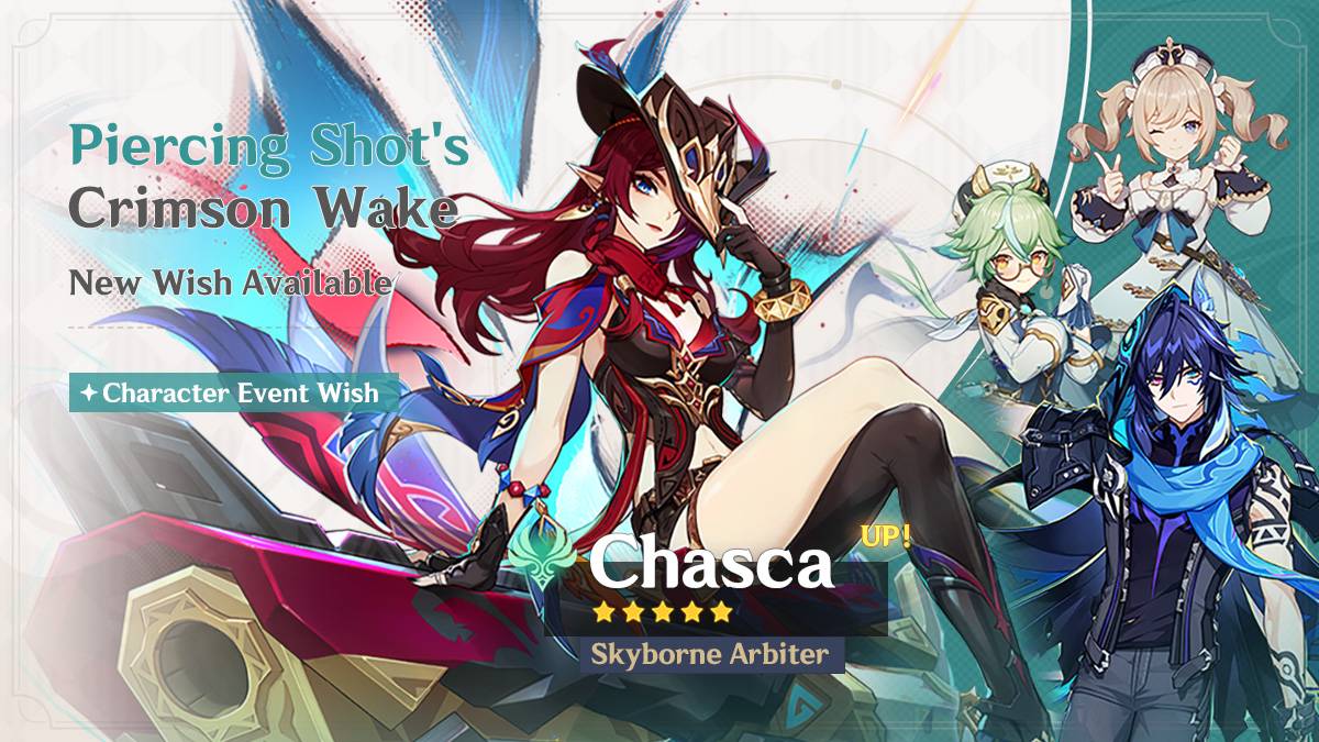 The 5.2 Genshin Impact banners are a Chasca new one and Lyney rerun, and both feature new four-star Ororon.