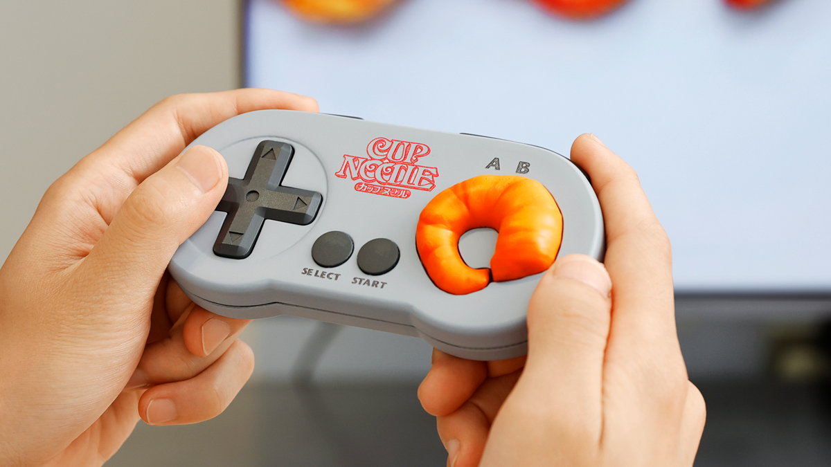 Cup Noodle Controller Has a Shrimp Button