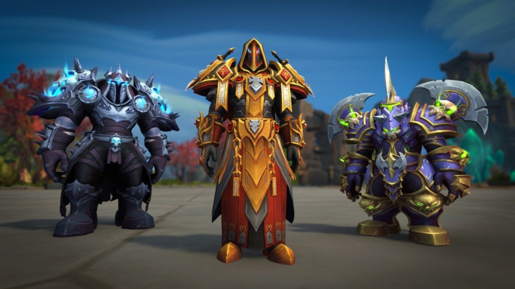 Death Knight, Paladin, and Warrior 20th Anniversary sets