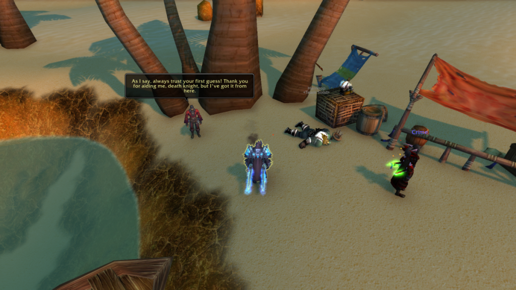 World of Warcraft beach murder