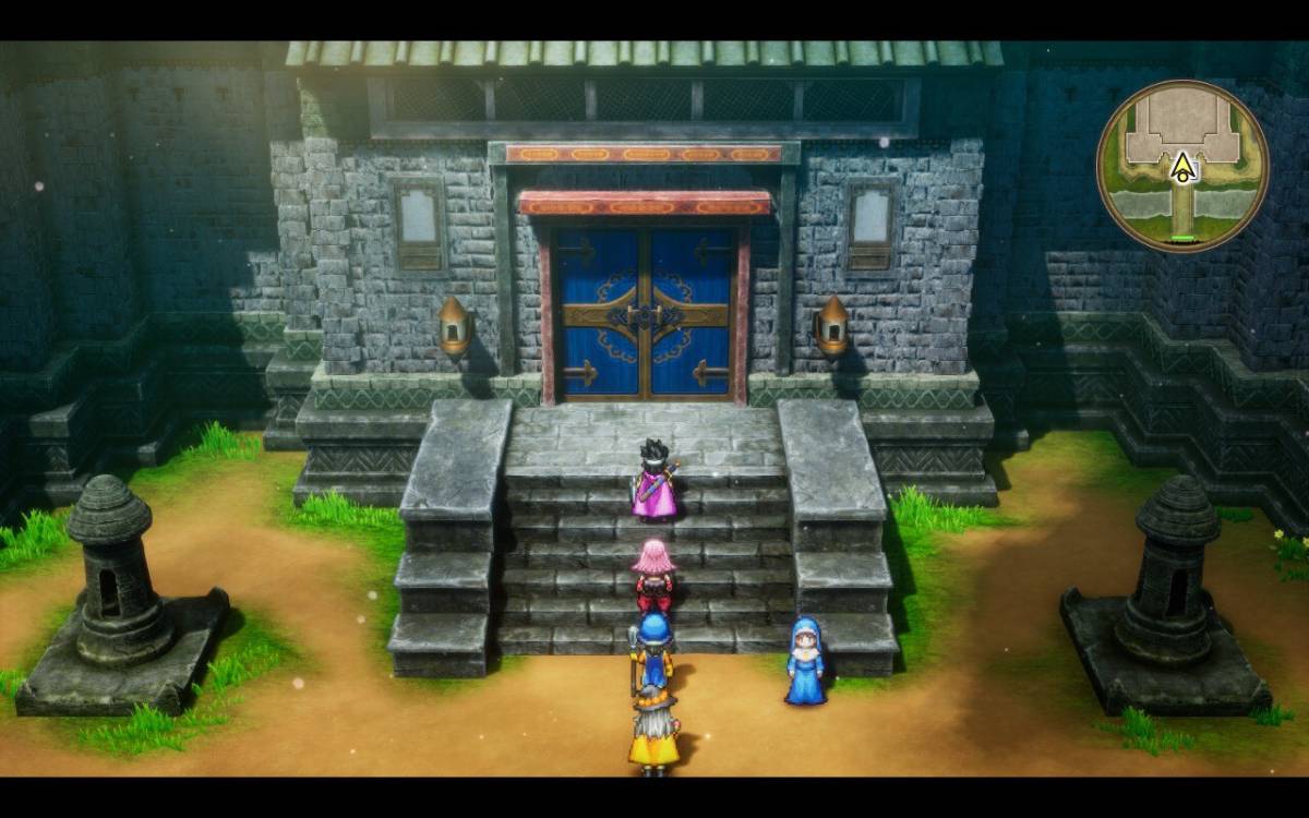 Dragon Quest III HD-2D Outside the Abbey