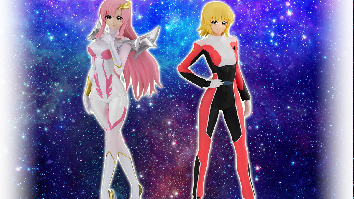 Gundam SEED Freedom - Lacus Clyne and Cagalli Yula Athha Gasha Portraits pilot suit figures