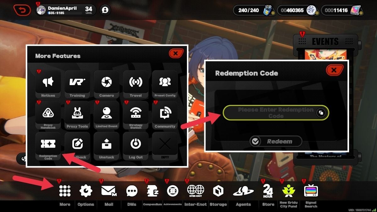 How to redeem Zenless Zero Codes in the PC version of the game