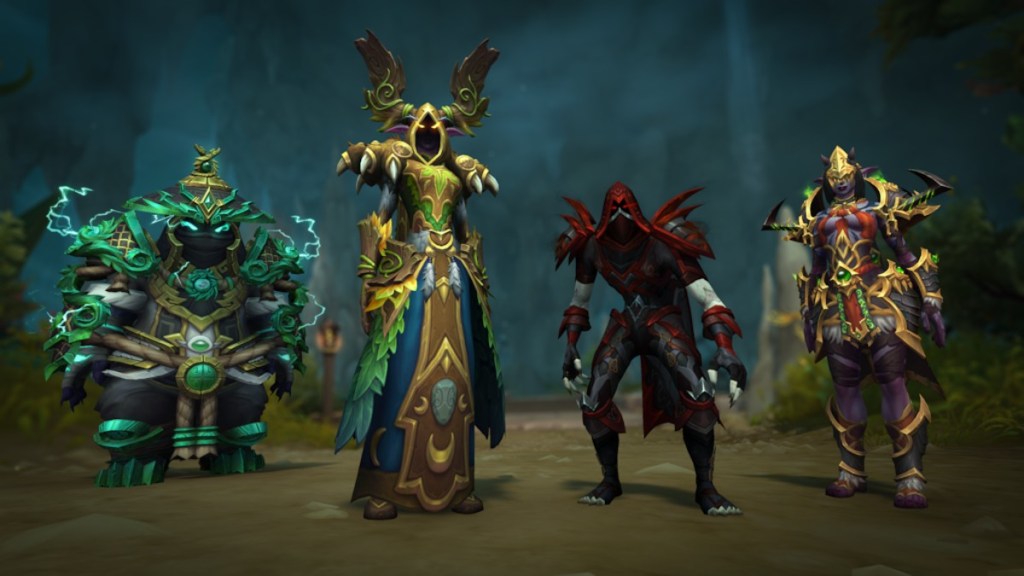 Monk, Druid, Rogue, and Demon Hunter 20th Anniversary sets