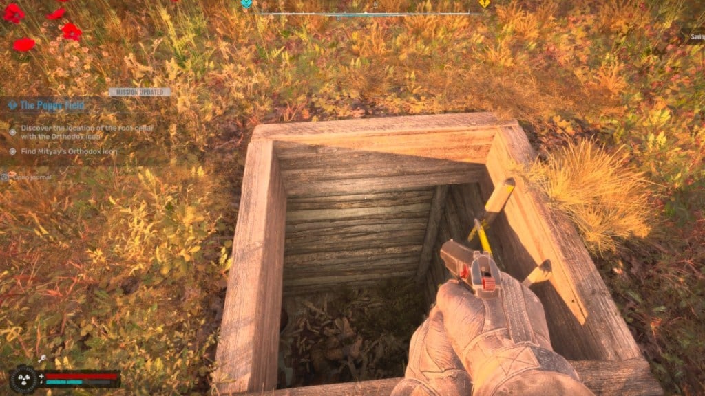 The root cellar in The Poppy Field in Stalker 2