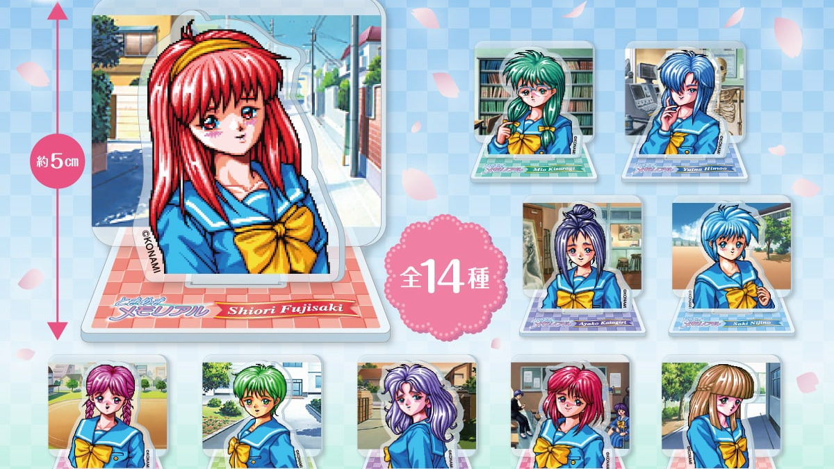 Tokimeki Memorial Gashapon acrylic stands