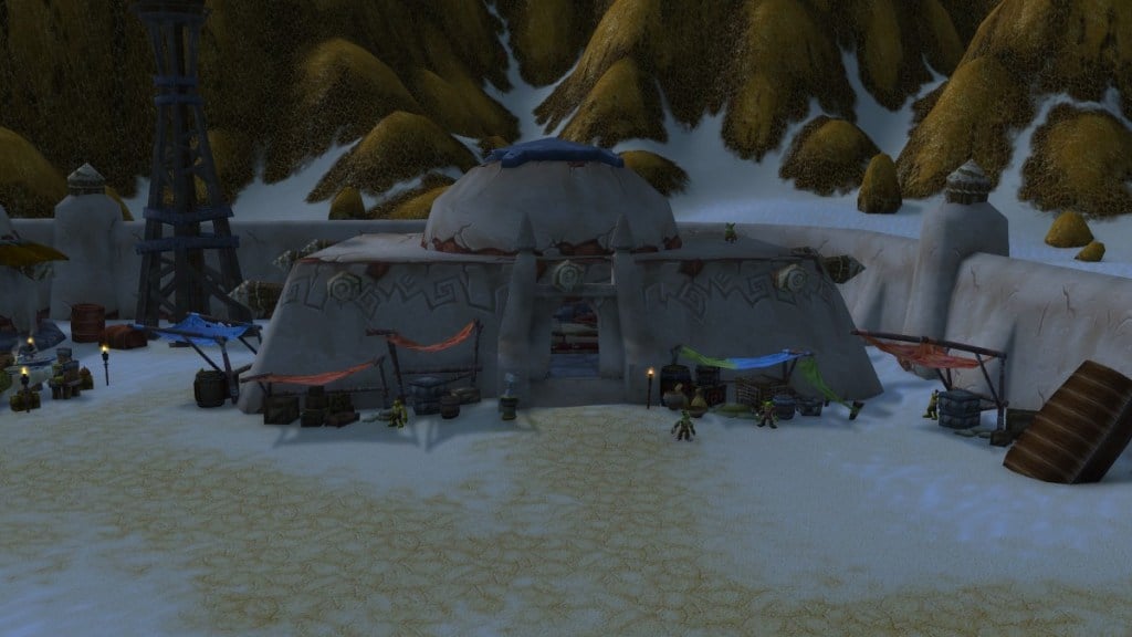 The building housing Yennu in Gadgetzan in World of Warcraft 