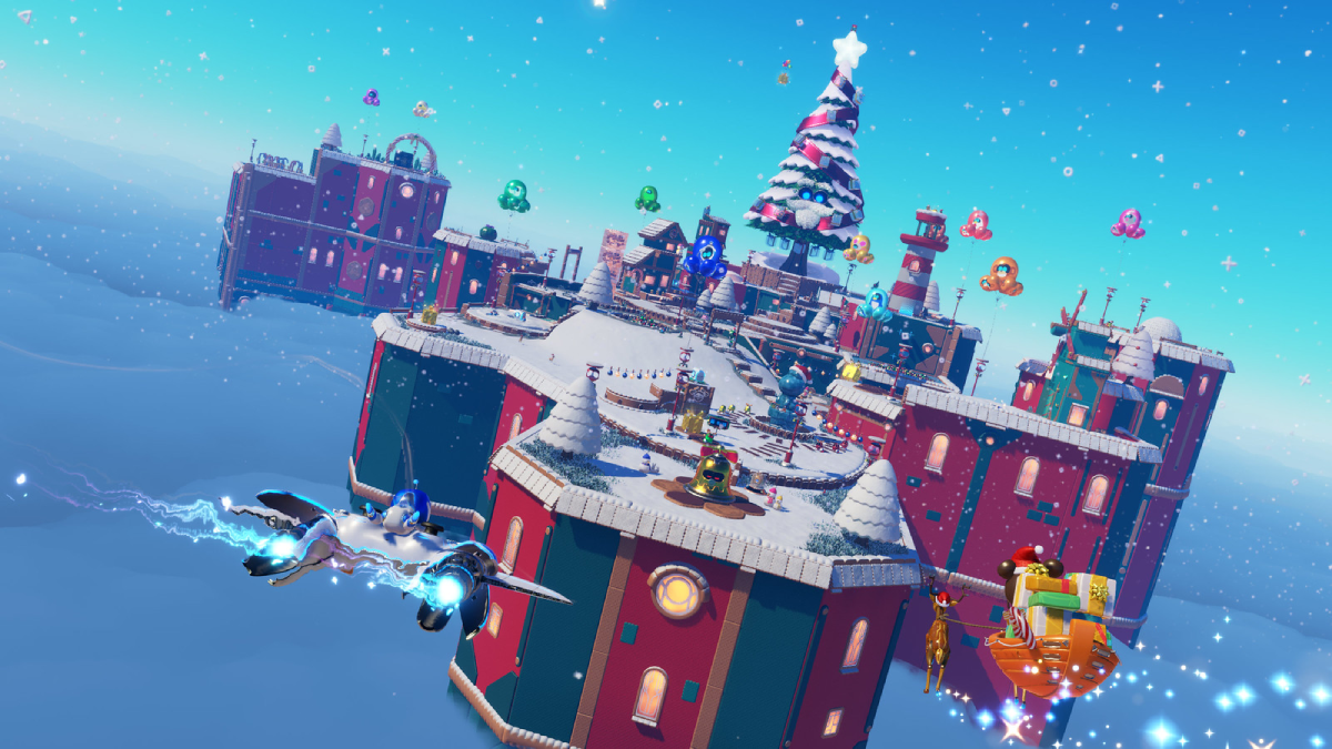 Astro Bot Christmas Level