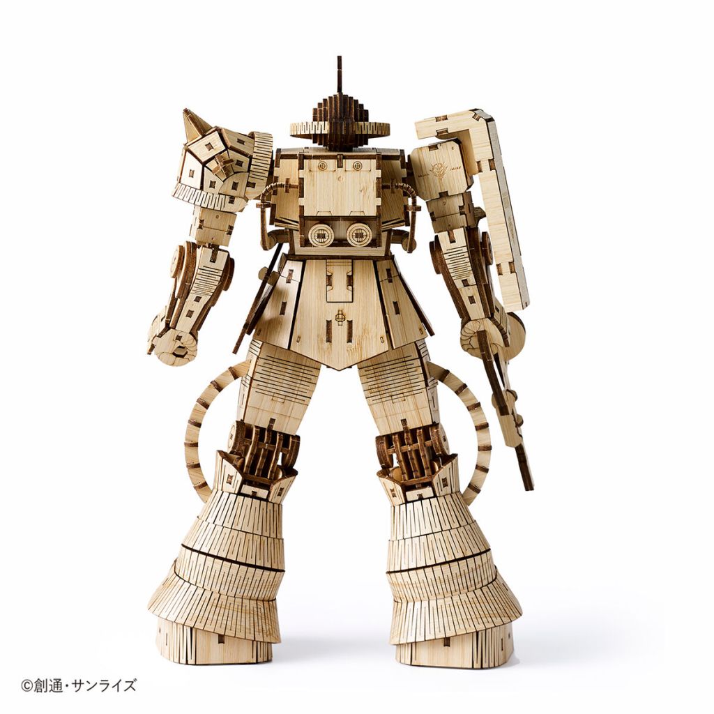 Char Custom Zaku II Bamboo Art wa-gu-mi puzzle - back gundam model