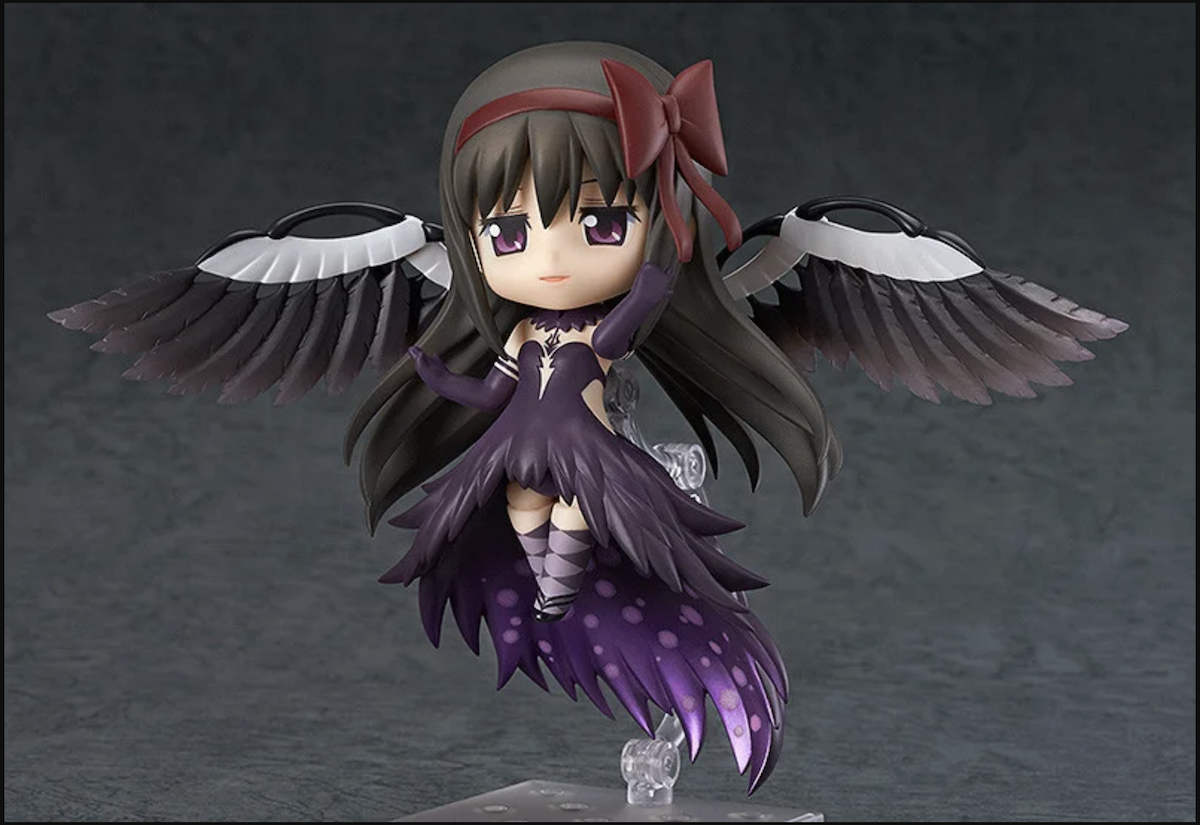 devil homura nendoroid on her stand