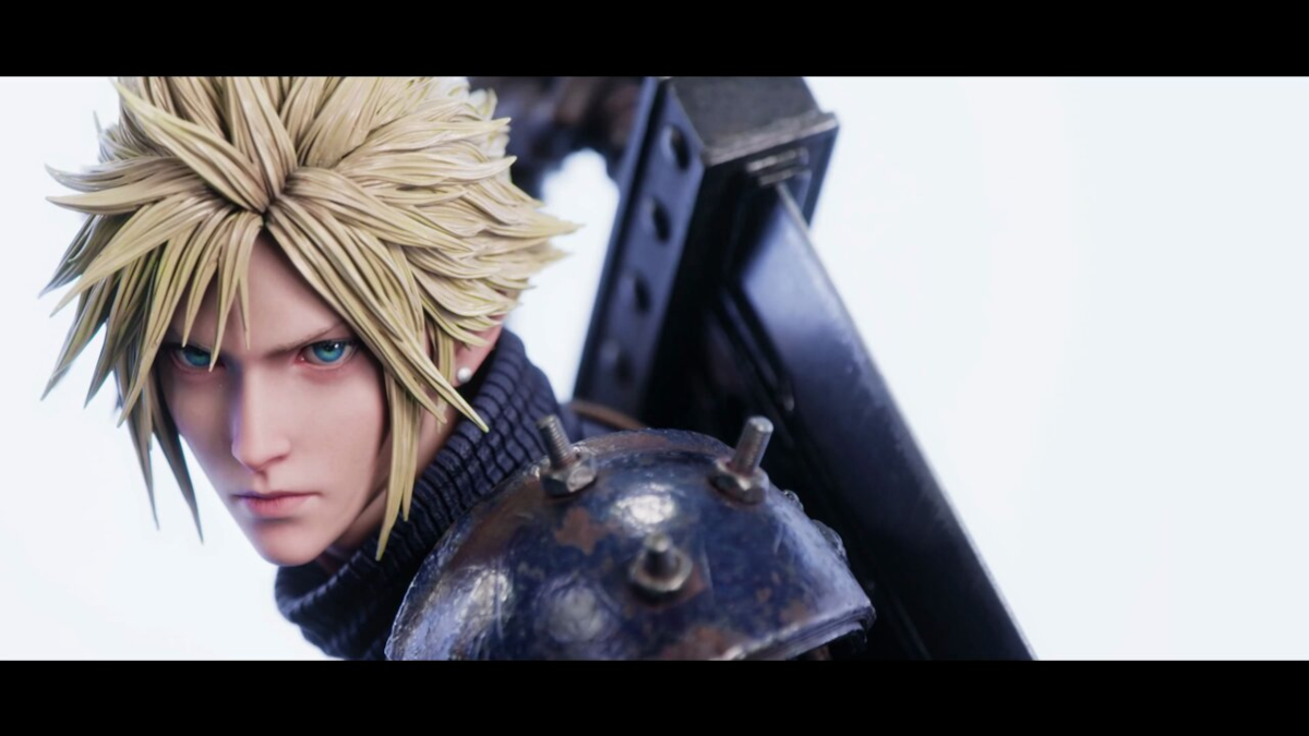 Final Fantasy VII FFVII Rebirth Cloud Strife Masterline figure teaser