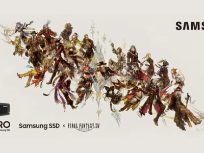 Final Fantasy XIV FFXIV art in Samsung 990 Pro SSD ad in Japan