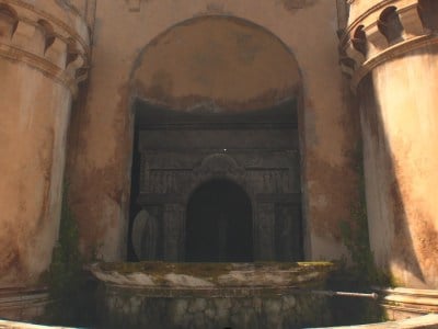 The Fountain Puzzle after being solved in Indiana Jones and the Great Circle