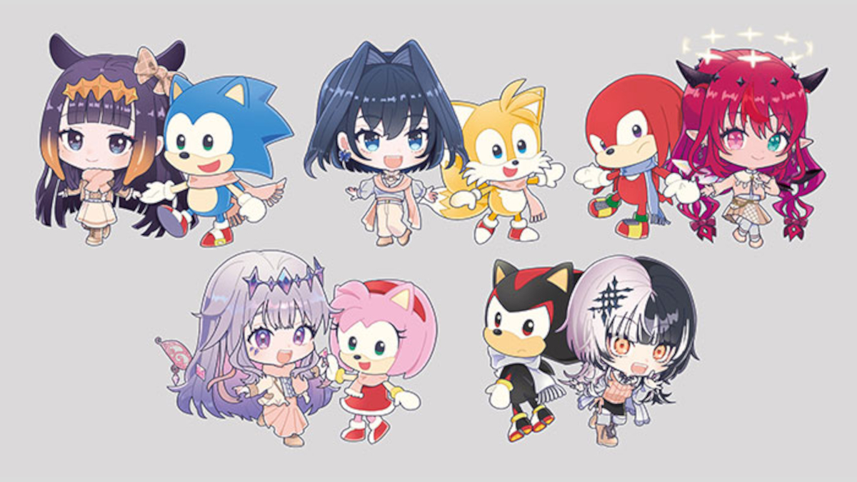 Hololive English crossover with Sonic and Friends appearing in South Korea and Taiwan