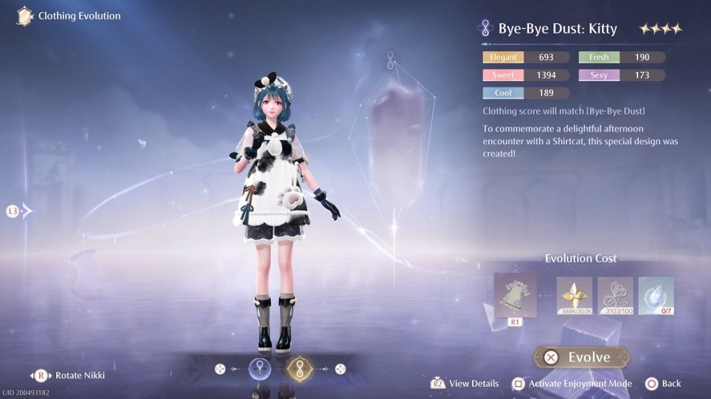 How to Evolve Outfits in Infinity Nikki