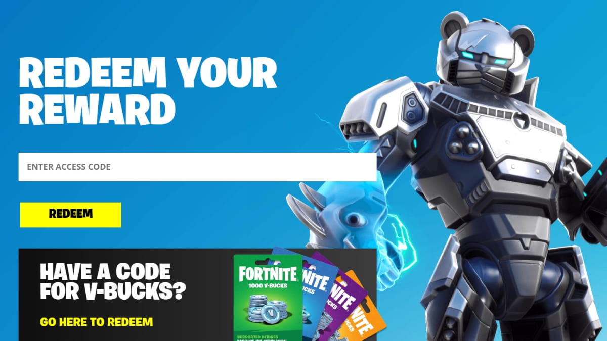 How to redeem Fortnite codes.