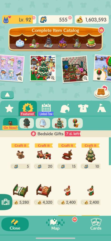 Animal Crossing Pocket Camp Complete - item catalog