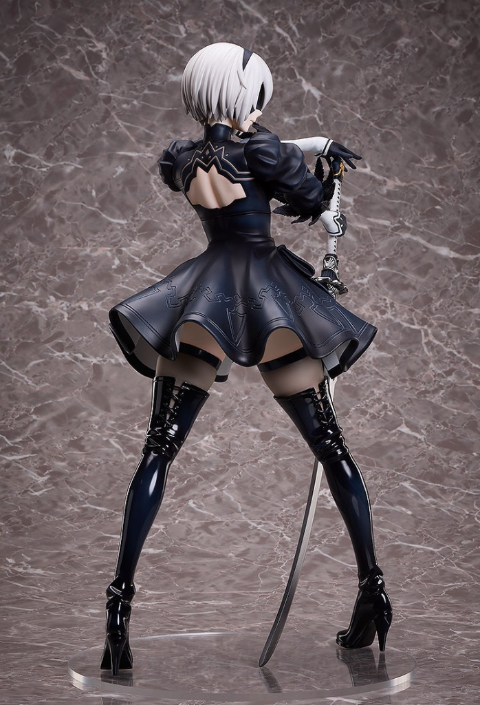 Nier Automata anime 2B figure with 1-4 scale - back right