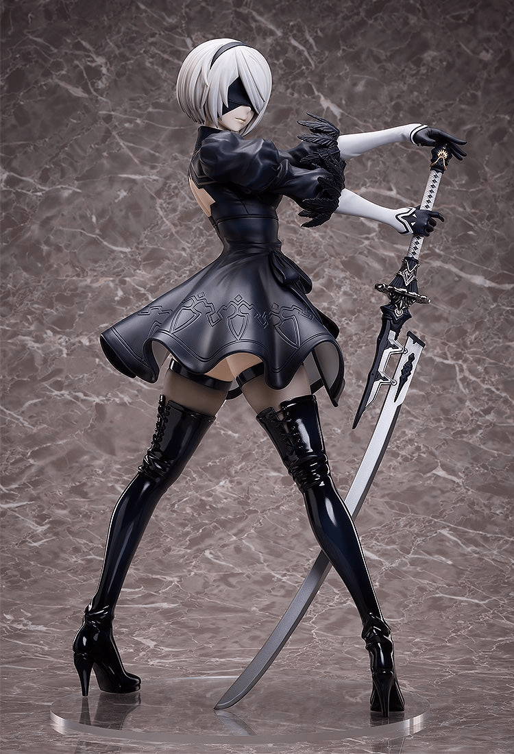 Nier Automata anime 2B figure with 1-4 scale - side