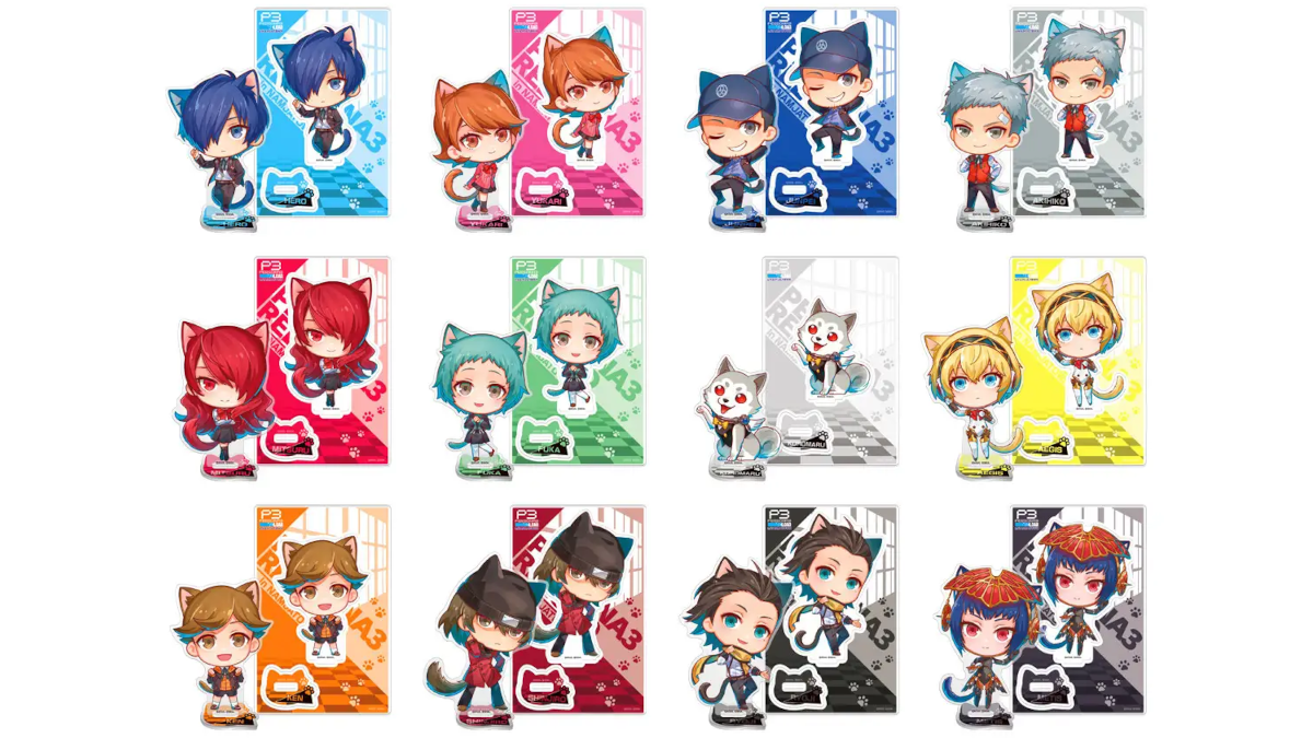 Persona 3 Reload cat-themed merchandise at Namjatown