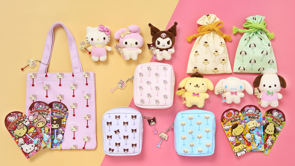 Sanrio Characters Hold Fujiya Chocolate in New Toys