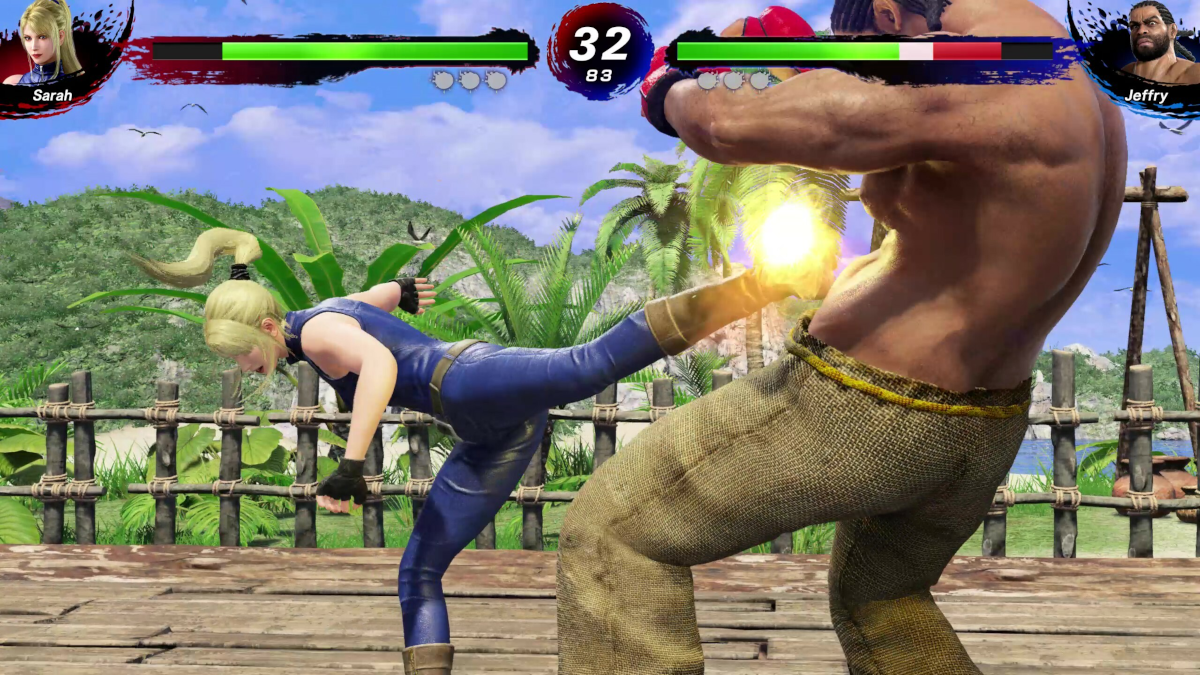 Sarah vs Jeffry in Virtua Fighter 5 REVO the PC port of VF5 Ultimate Showdown