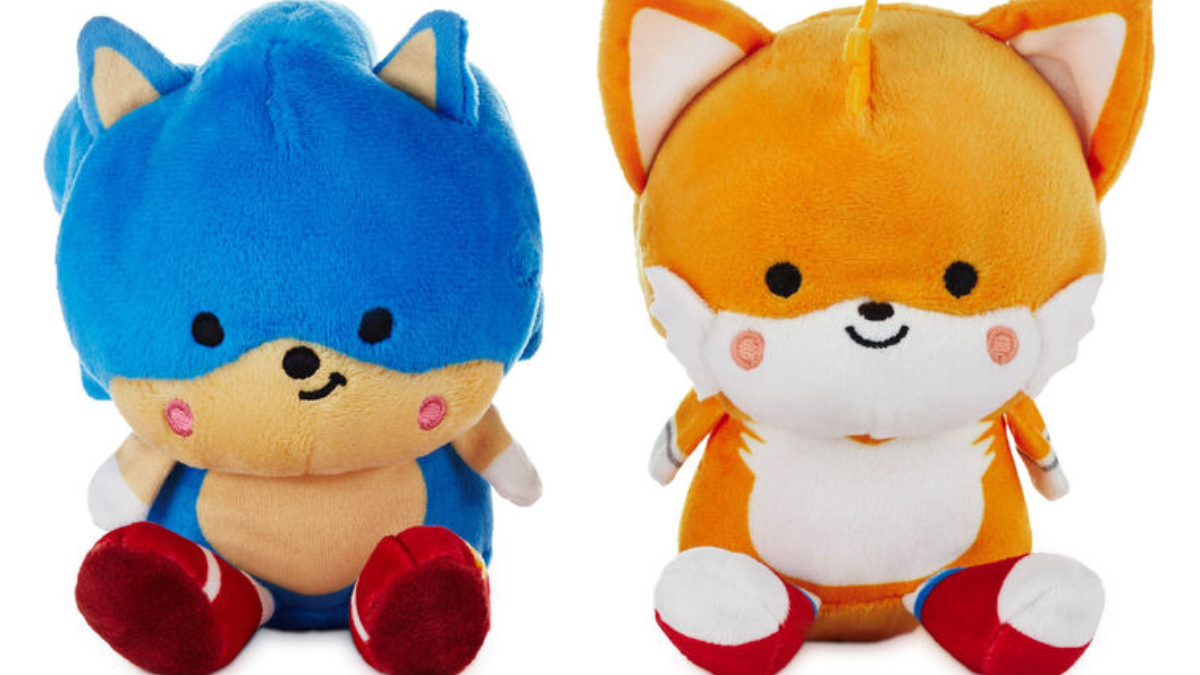 Hallmark Better Together Sonic and Tails Plush Hold Hands