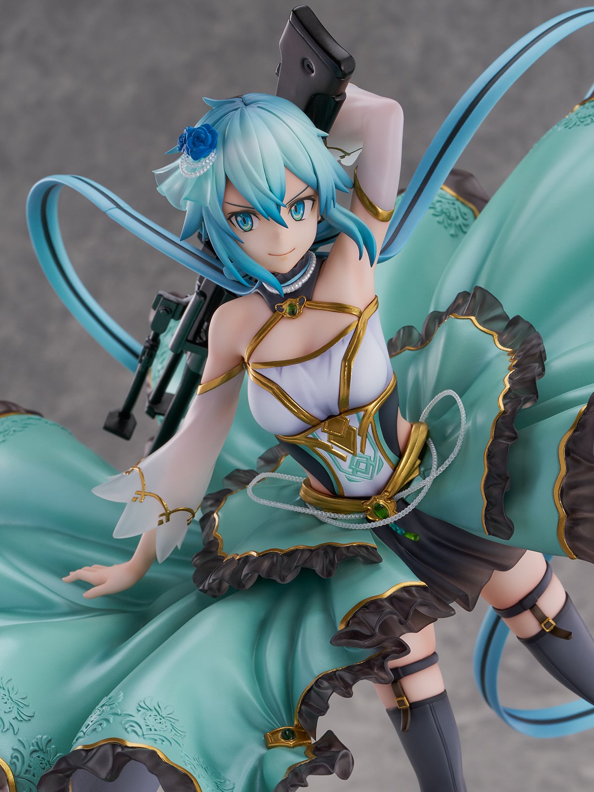 Sword Art Online SAO Sinon Crystal Dress figure - close-up