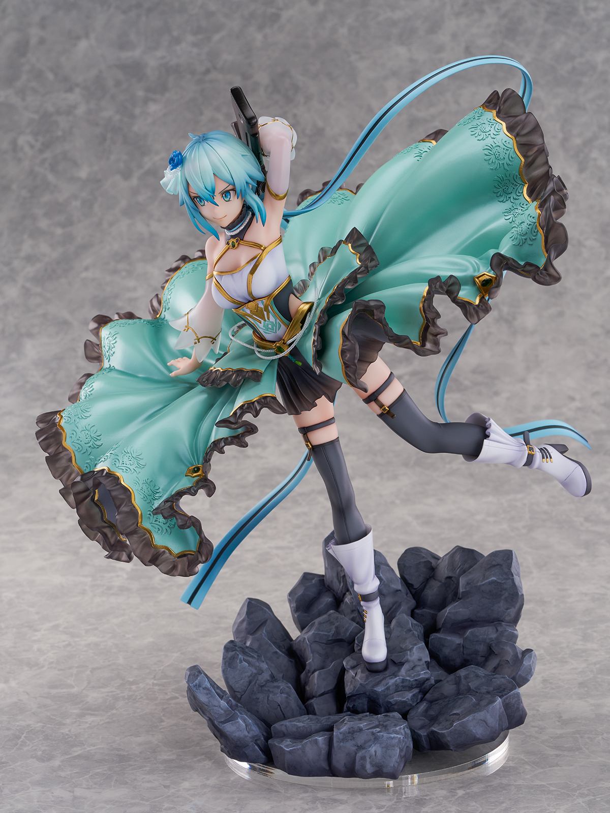 Sword Art Online SAO Sinon Crystal Dress figure - front left