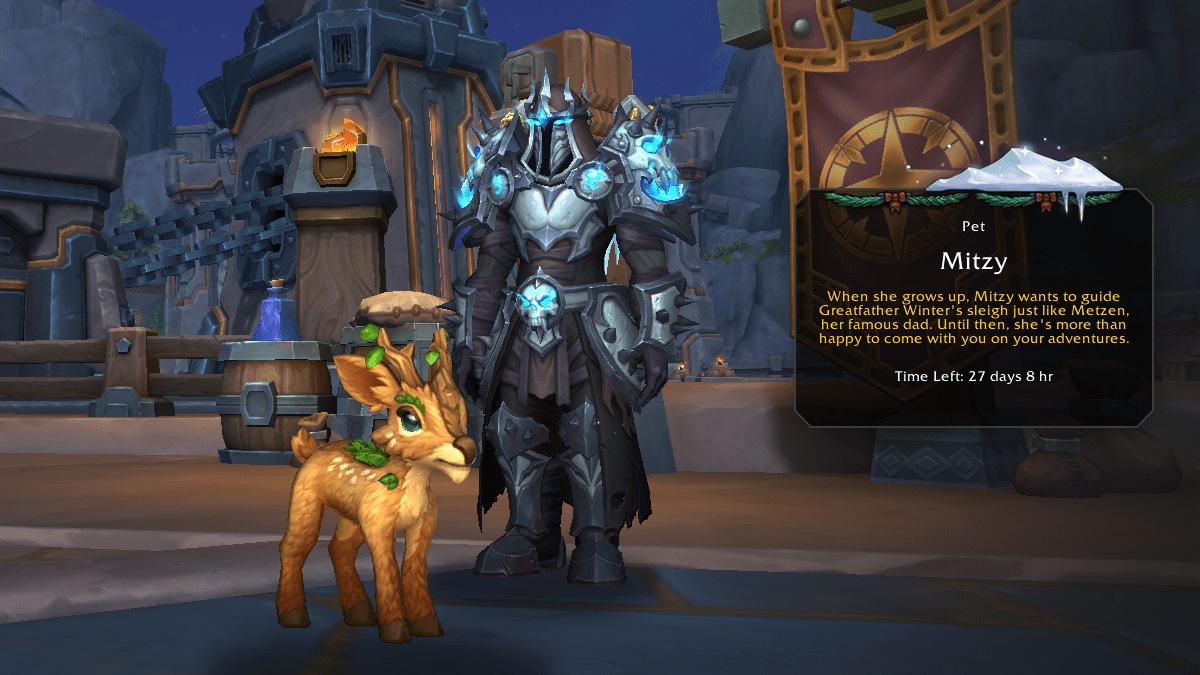 World of Warcraft WoW  reindeer pet