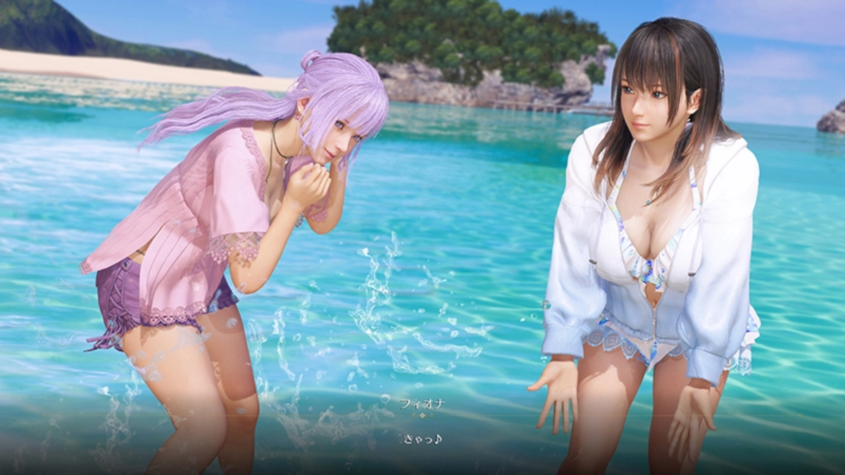 Water splashing minigames in Venus Vacation Prism - Dead or Alive Xtreme