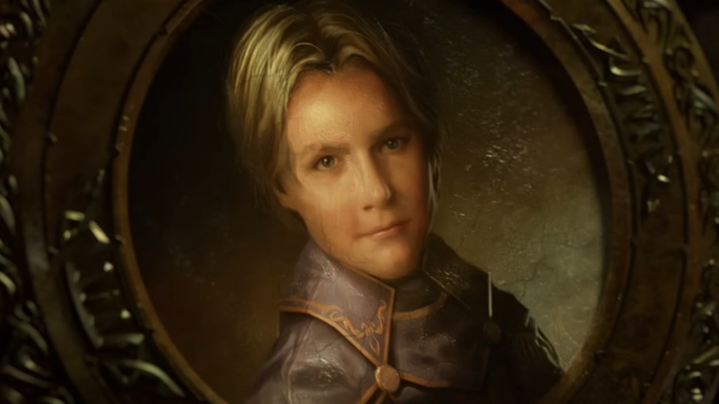 A portrait of young Anduin Wrynn from World of Warcraft Legion