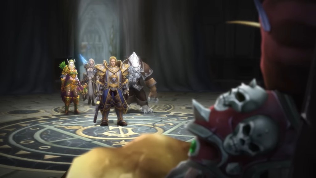 Anduin confronts Sylvanas in Lordaeron's Throne Room