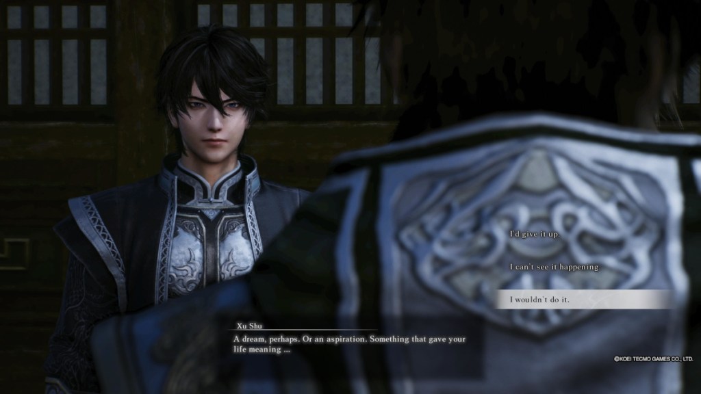 Do conversation choices matter on Xu Shu in Dynasty Warriors Origins