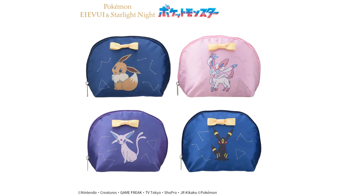 Eevee Pokemon Eievui Starlight Night pouches