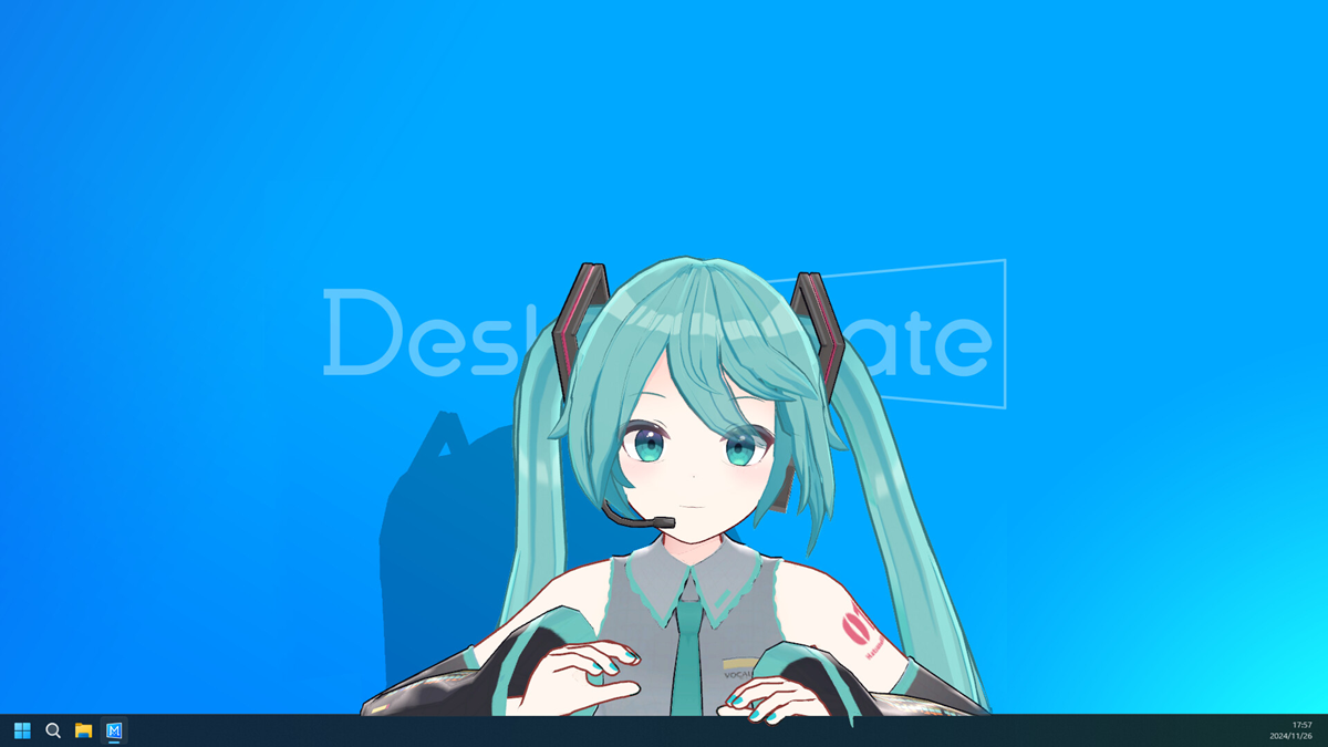 First Desktop Mate Mascot DLC is Hatsune Miku