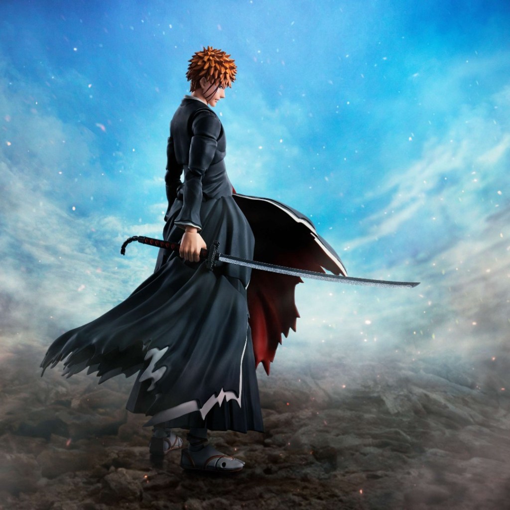 New Ichigo Kurosaki Bleach Figure Includes Getsugatensho Parts bleach sh figuarts
