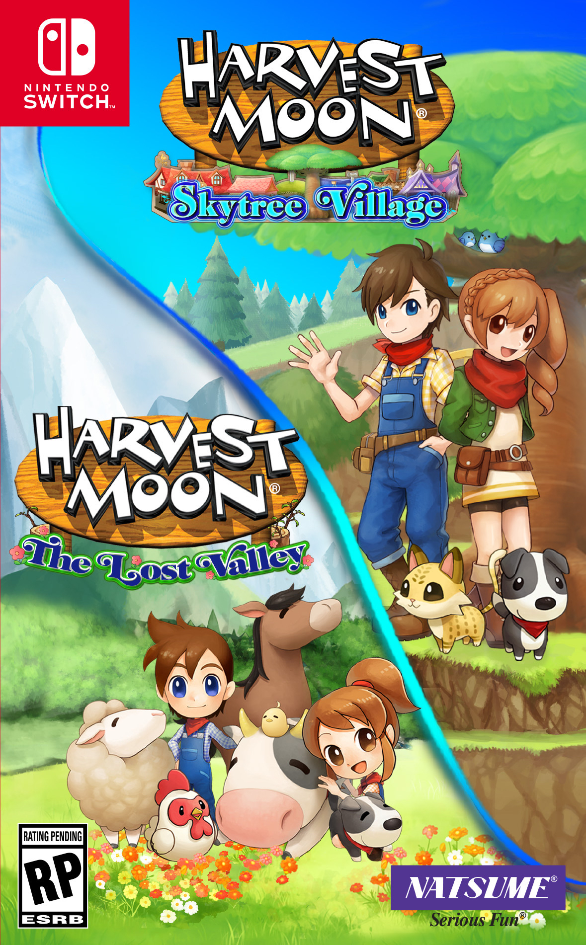 The Harvest Moon: The Lost Valley and Harvest Moon: Skytree Village Games will appear on the switch in the cozy package of Natsume.