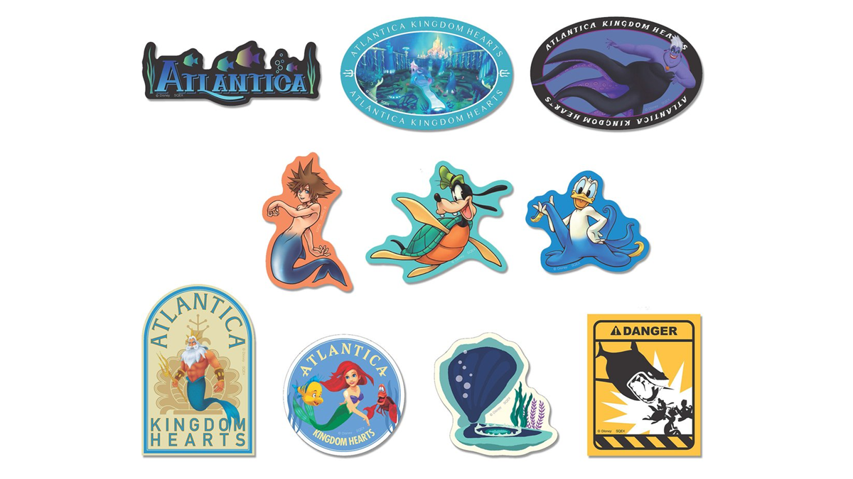 Kingdom Hearts Atlantica Stationery and Stickers Based on Little Mermaid