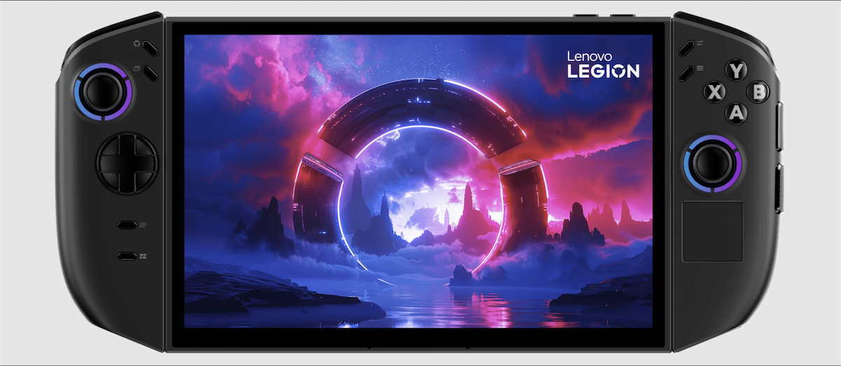 Lenovo Legion Pro S Model with a simulated background