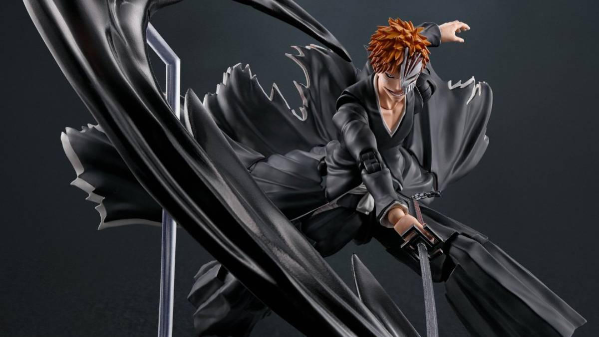 The next Ichigo Kurosaki SH Figuarts figure will include an effect part for the Bleach character's Getsugatensho attack.