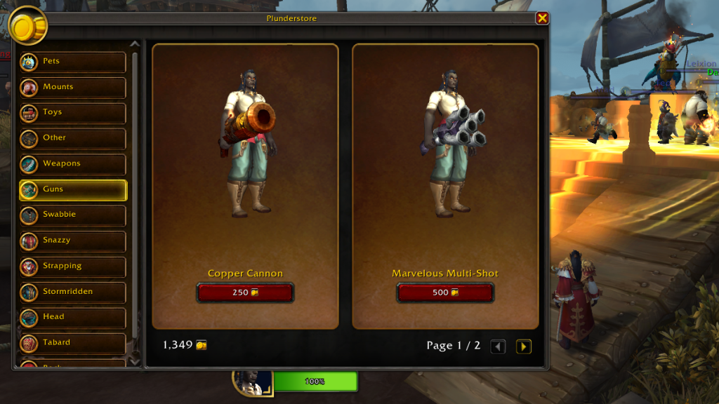 WoW World of Warcraft Plunderstorm rewards guns