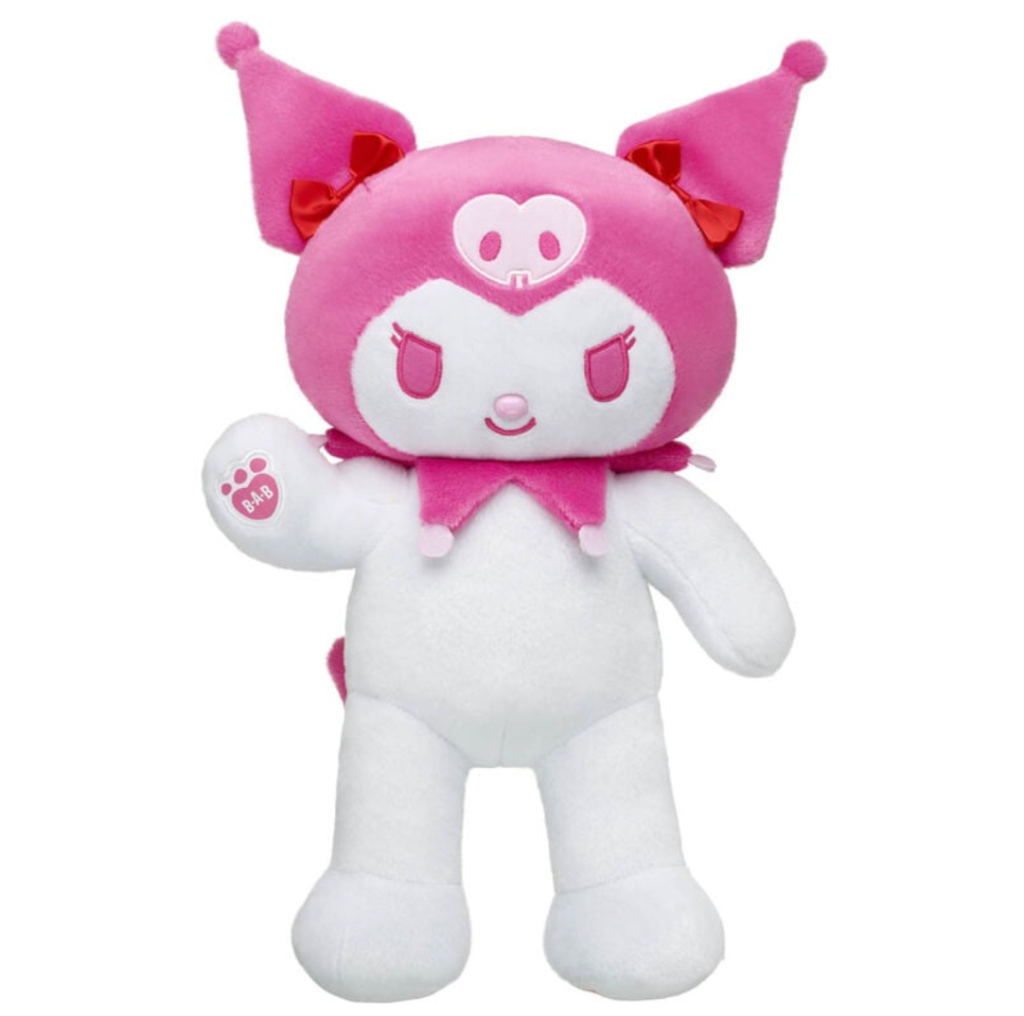 The 2025 Valentine's Day Sanrio collection is at Build-a-Bear, and the plush this time include a pink Kuromi, Hello Kitty, and My Melody.