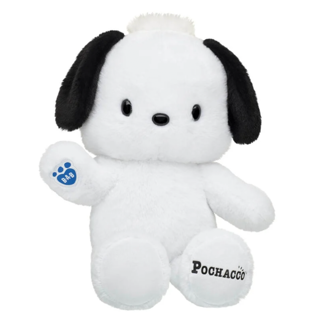 Pochacco Plush Returns to Build-a-Bear Sanrio stuffed animal