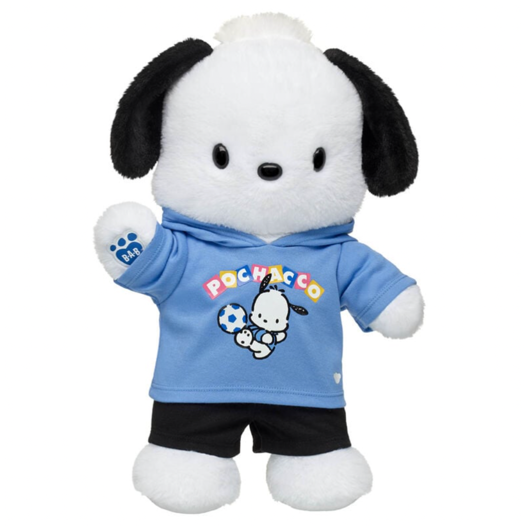 Pochacco Plush Returns to Build-a-Bear Sanrio stuffed animal